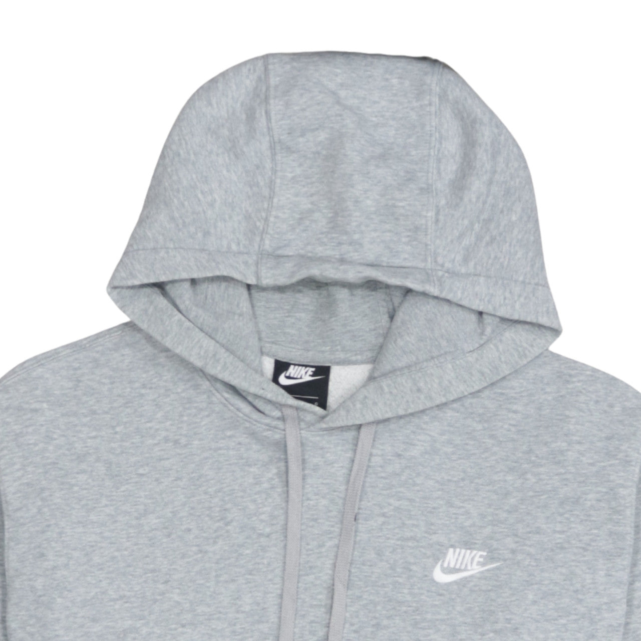 Nike Men's Grey Pullover Hoodie L Sports Fleece Sweatshirt
