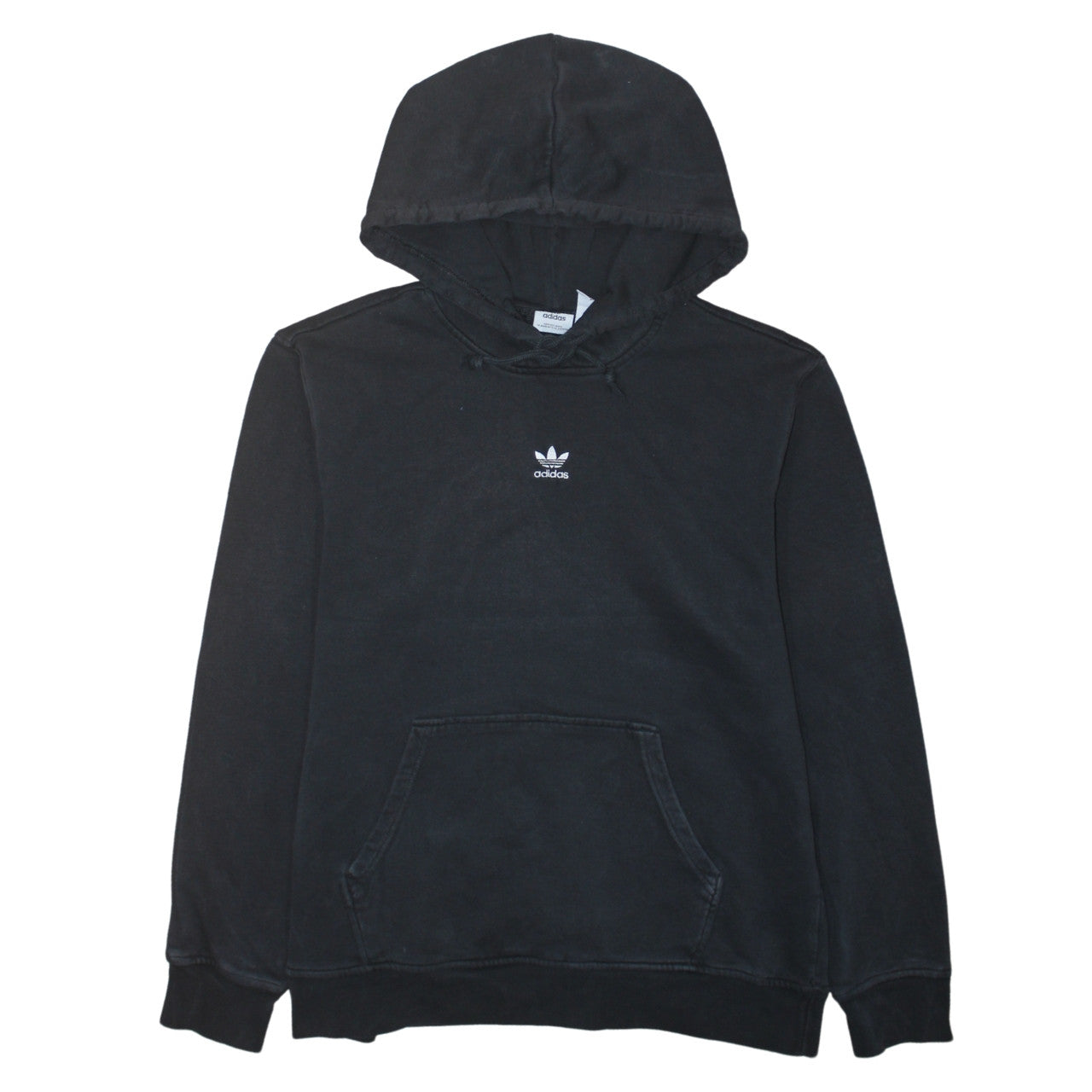 Adidas Womens Black Size 10 Pullover Hoodie Sweatshirt
