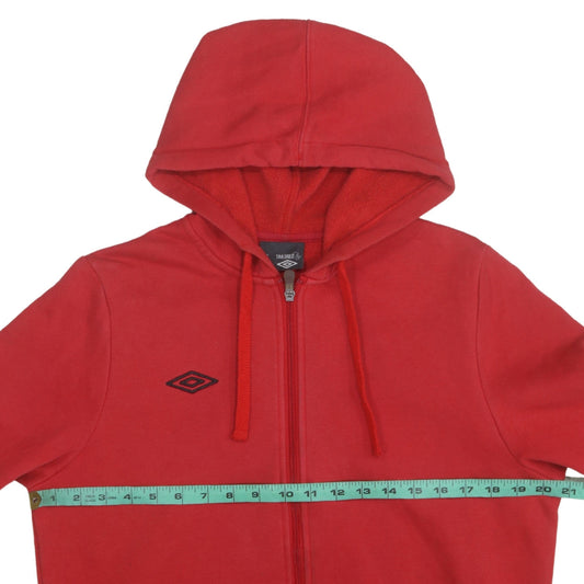 Umbro Men’s Red Full Zip Hoodie Size M Sportswear Classic