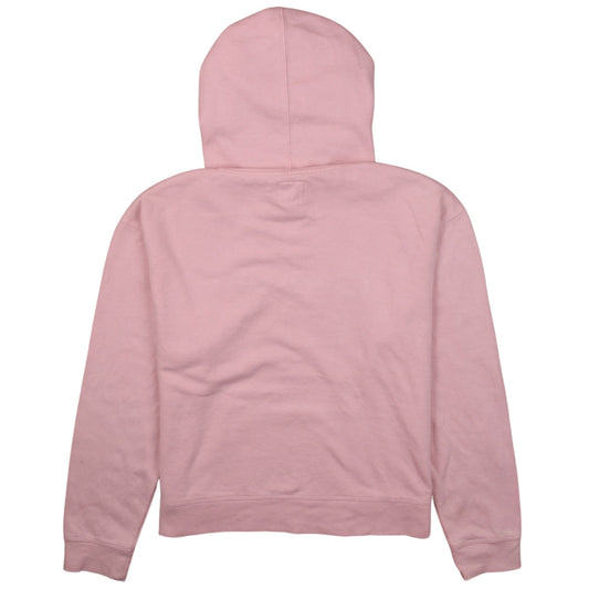Champion Women's Pink Pullover Hoodie Large Embroidered Logo