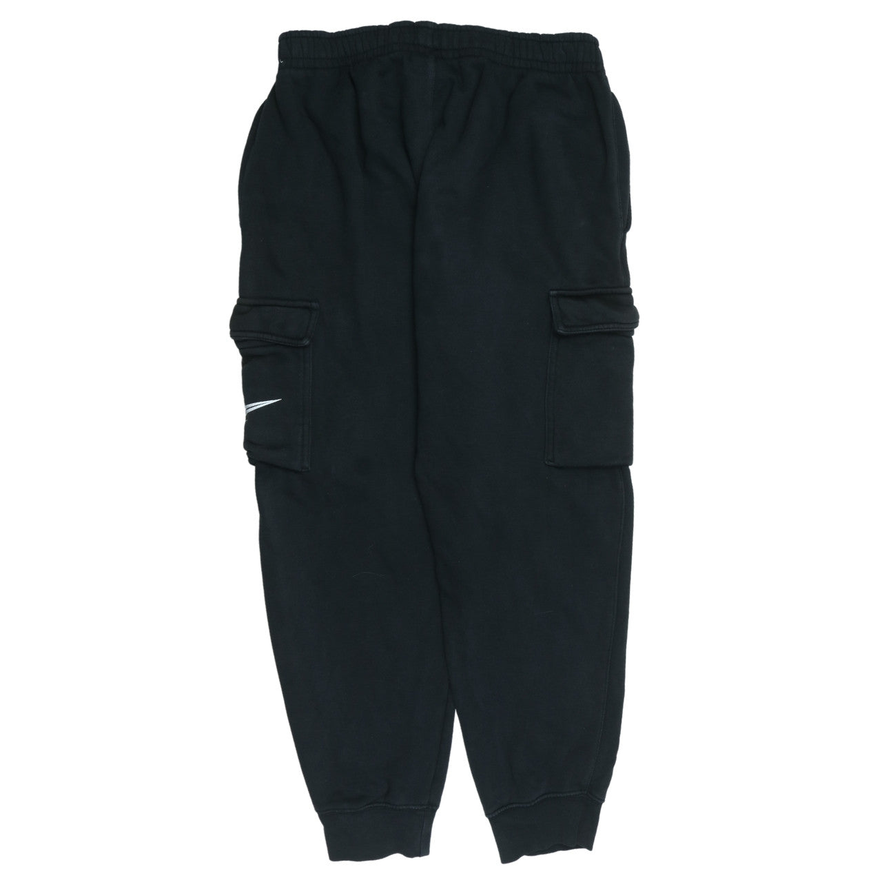 Nike Men's Black Cargo Fleece Joggers Size M Elastic Waist