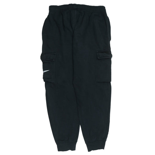 Nike Men's Black Cargo Fleece Joggers Size M Elastic Waist