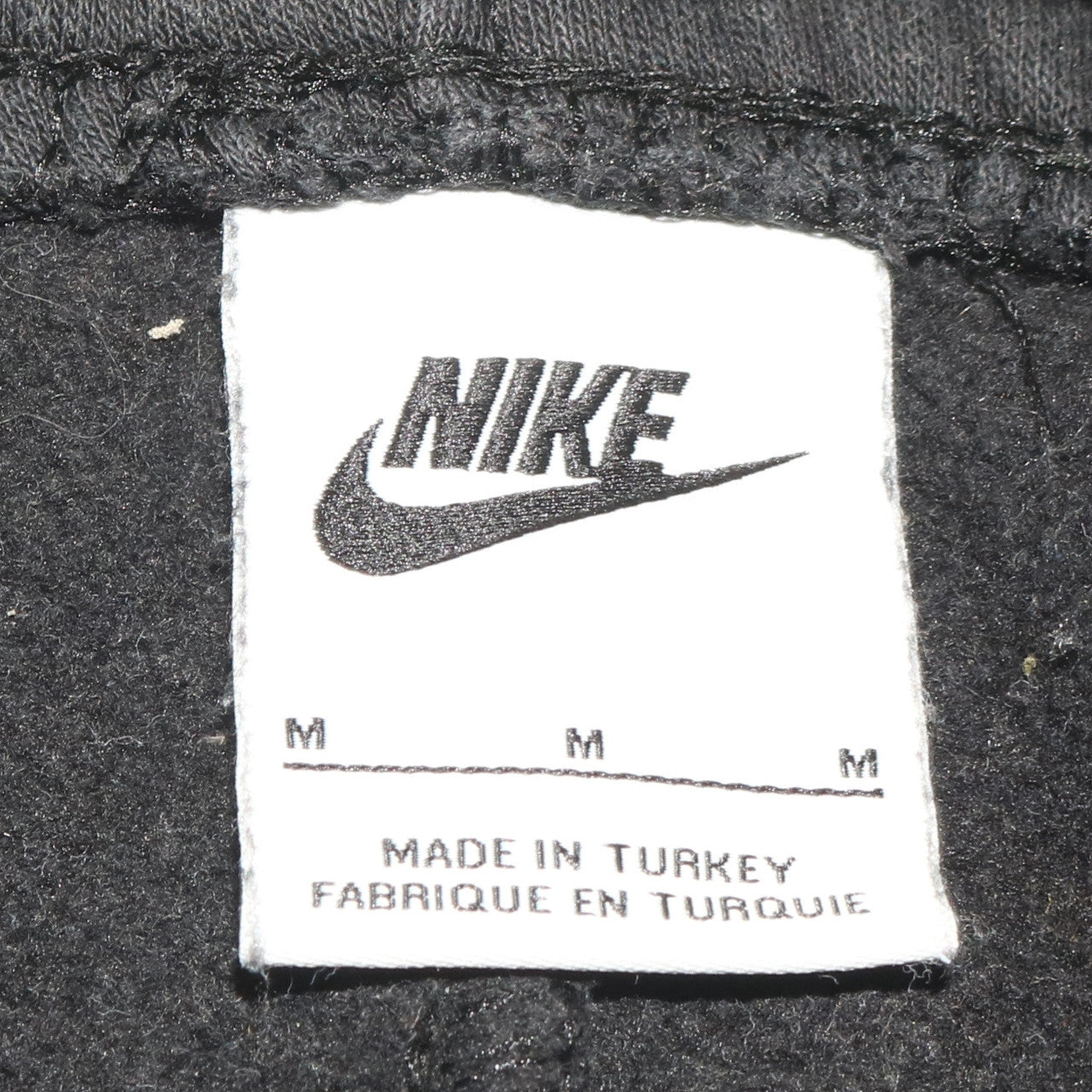 Nike Men's Black Cargo Fleece Joggers Size M Elastic Waist