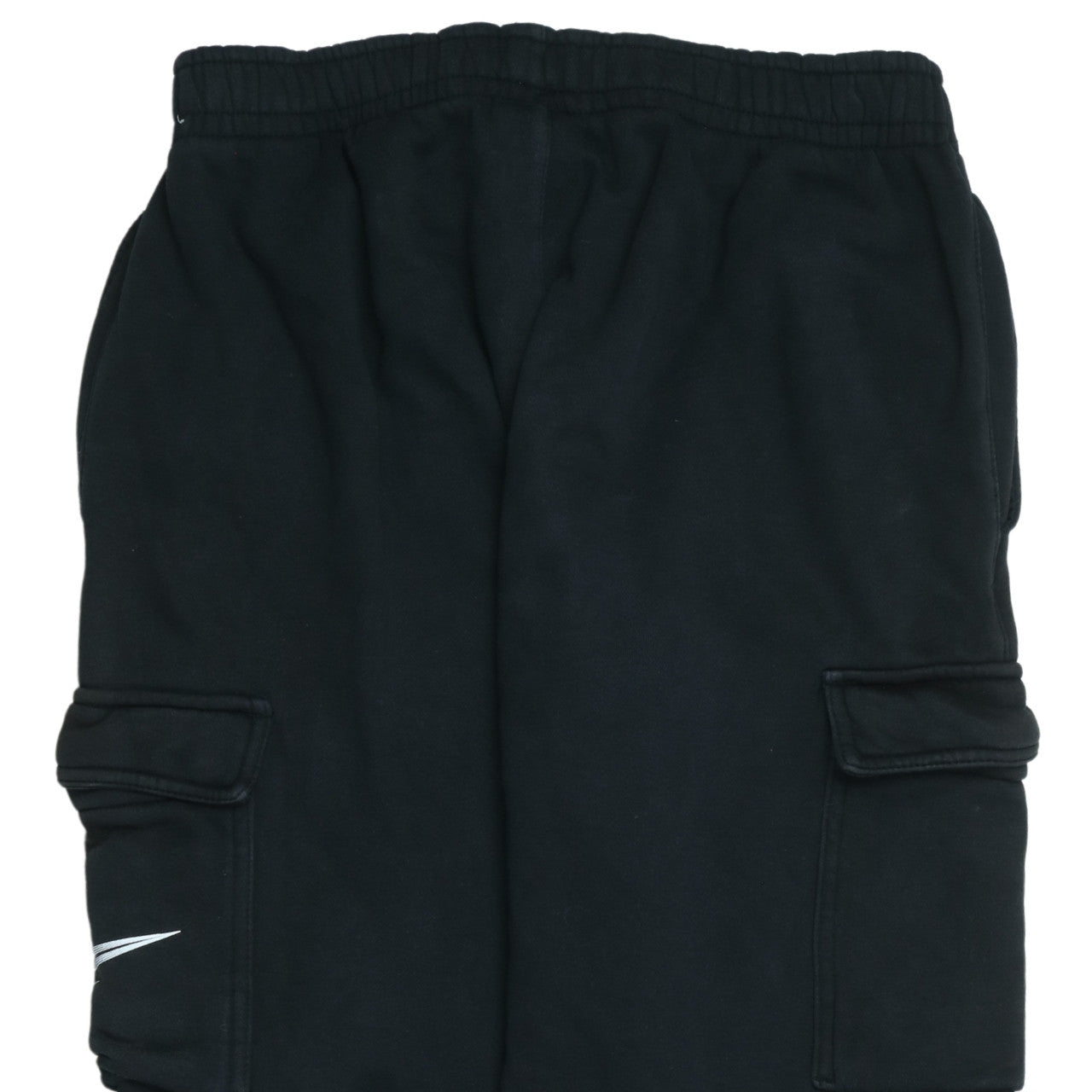 Nike Men's Black Cargo Fleece Joggers Size M Elastic Waist