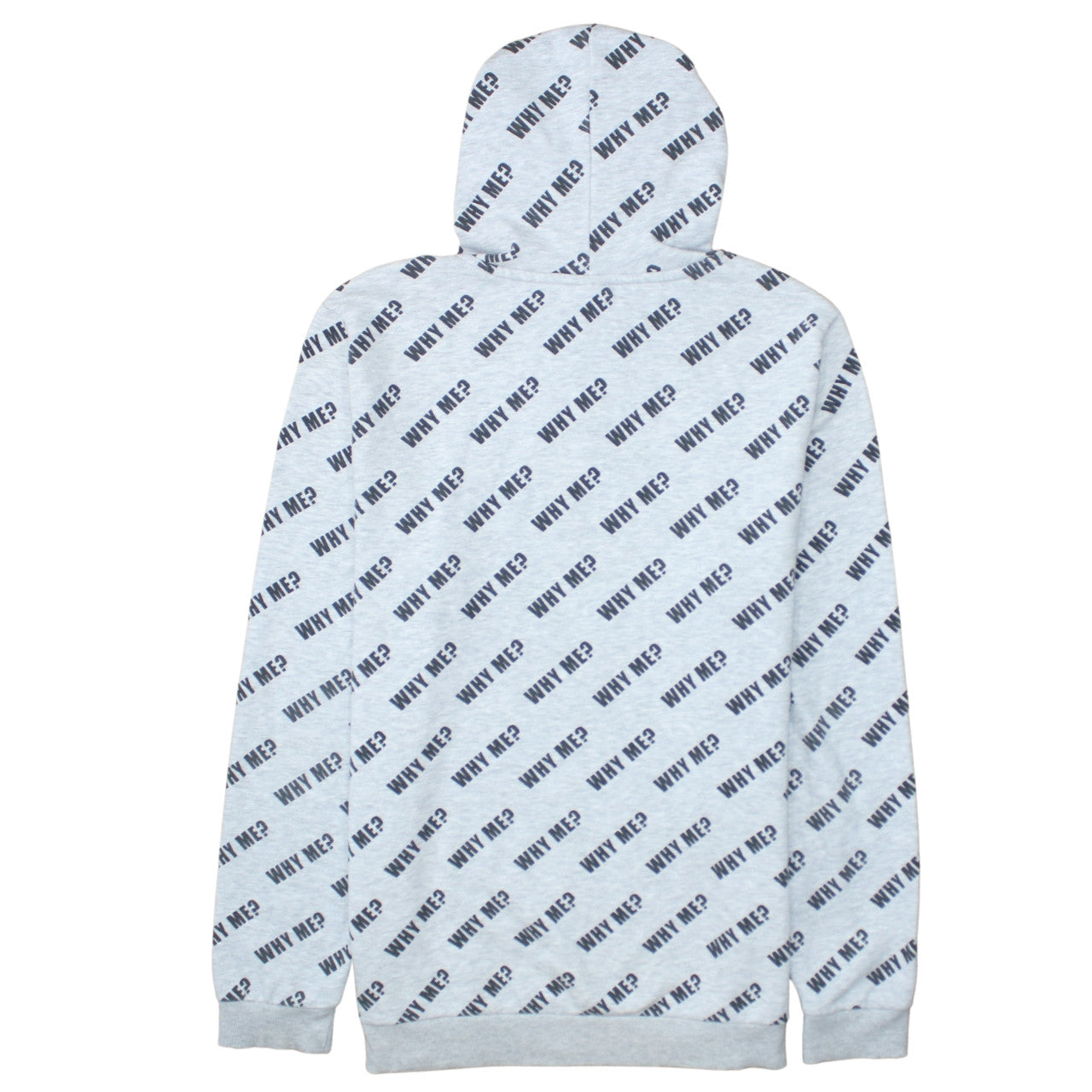 Disney Women Grey Mickey Mouse Pullover Hoodie L #WhyMe Print