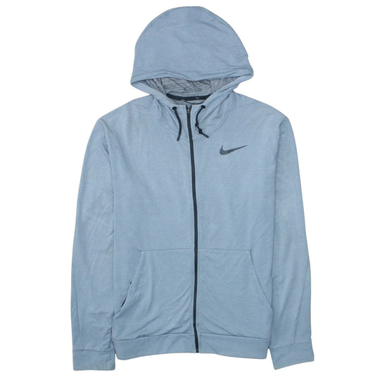 Nike Men's Blue Dri-FIT Full Zip Hoodie Size L Sportswear