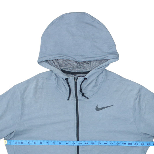 Nike Men's Blue Dri-FIT Full Zip Hoodie Size L Sportswear