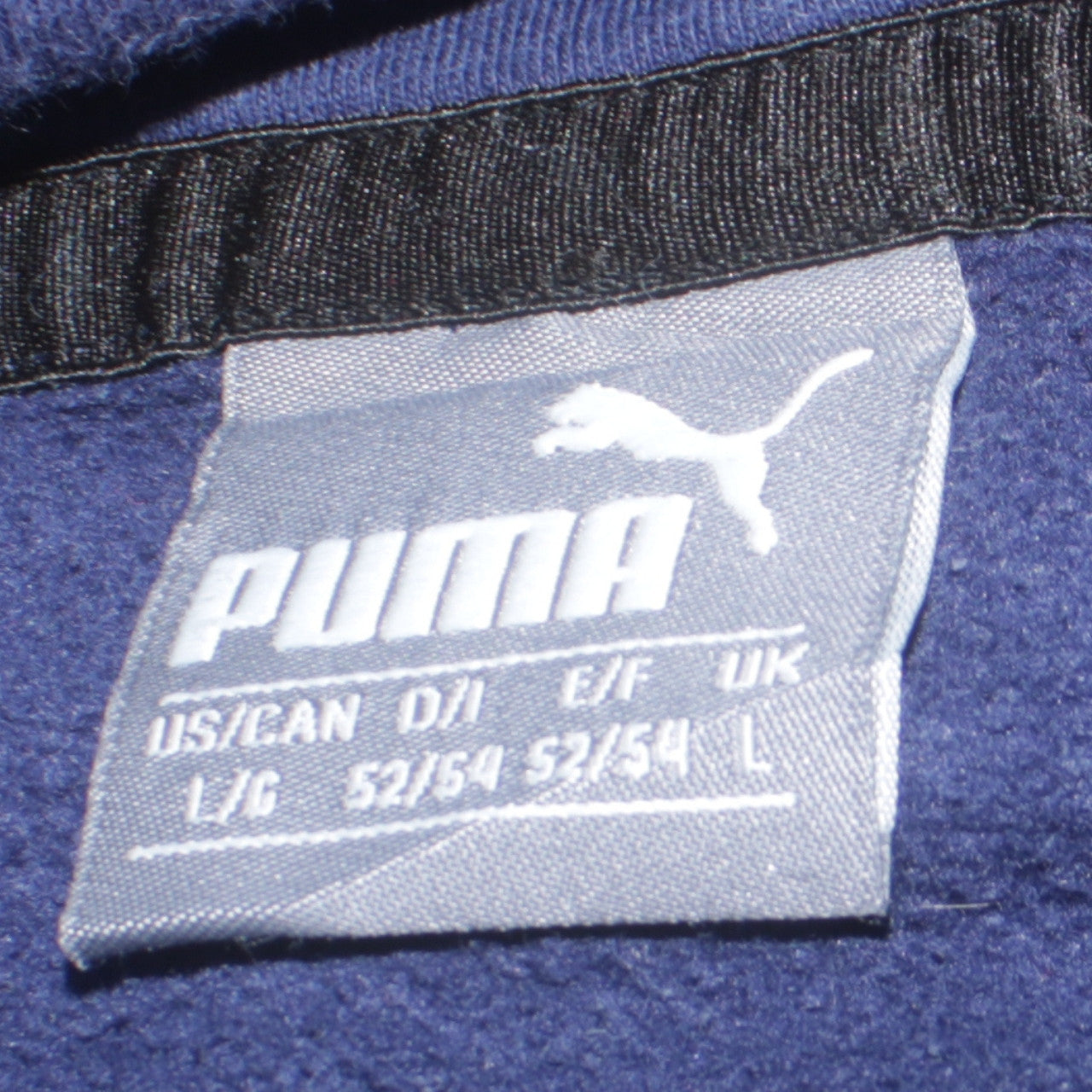 Puma Men Blue Pullover Hoodie L Regular Fleece Sportswear