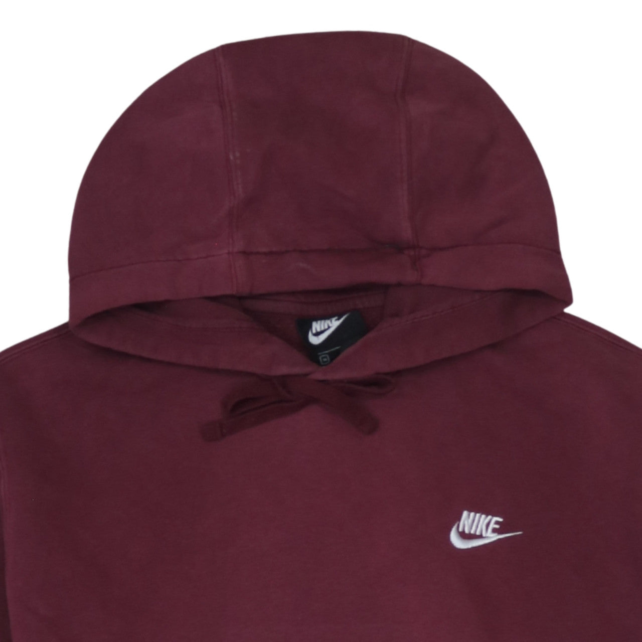 Nike Men’s Red Pullover Hoodie M Regular Fit Fleece Sweatshirt