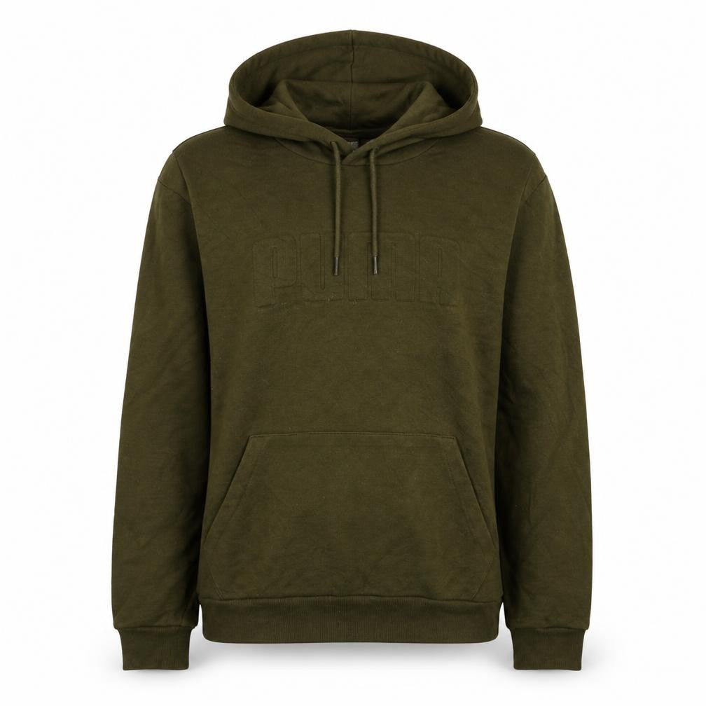 Puma Men's Green Pullover Hoodie Sweatshirt Size L