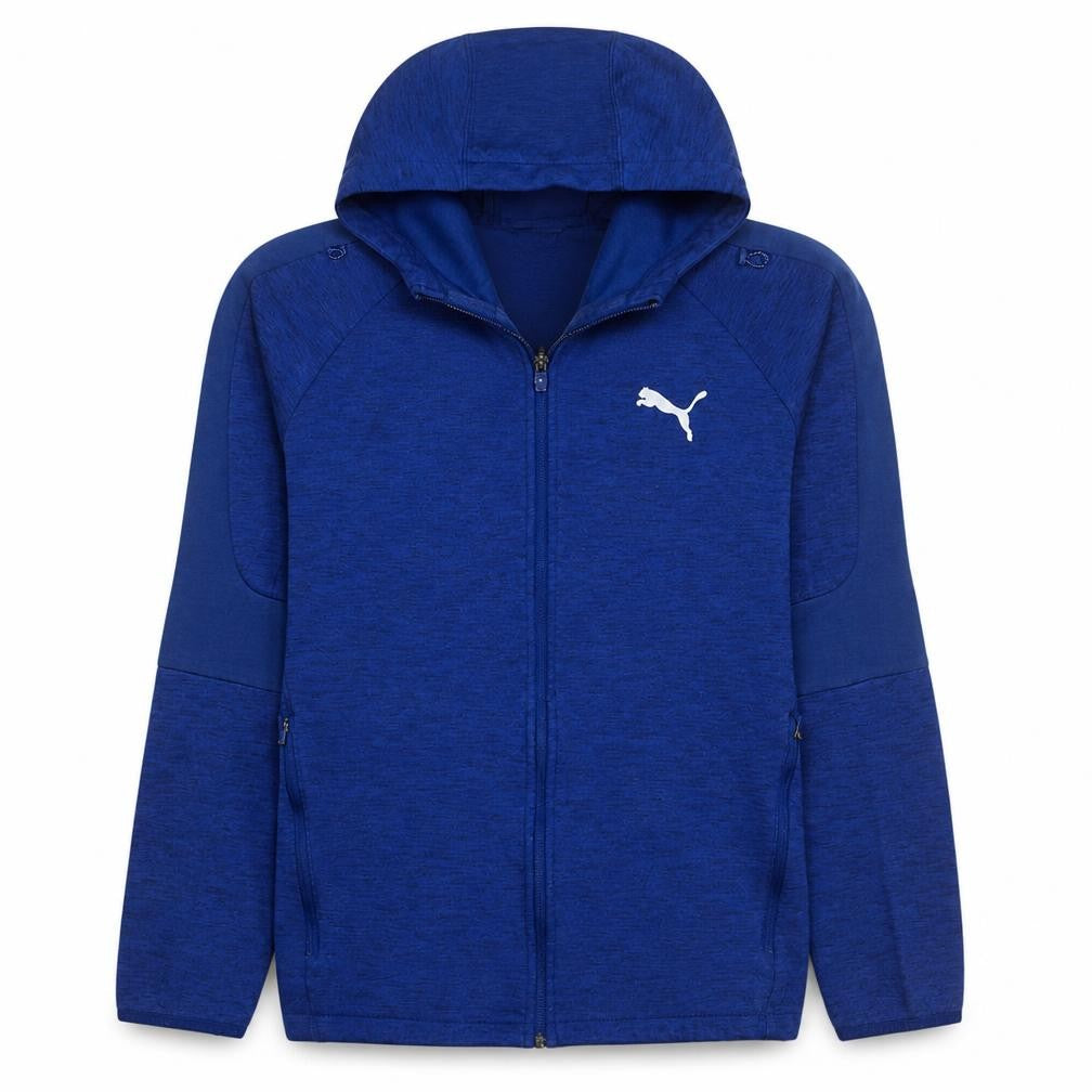 Puma Men's Blue Full Zip Hoodie Size L Sportswear Jacket