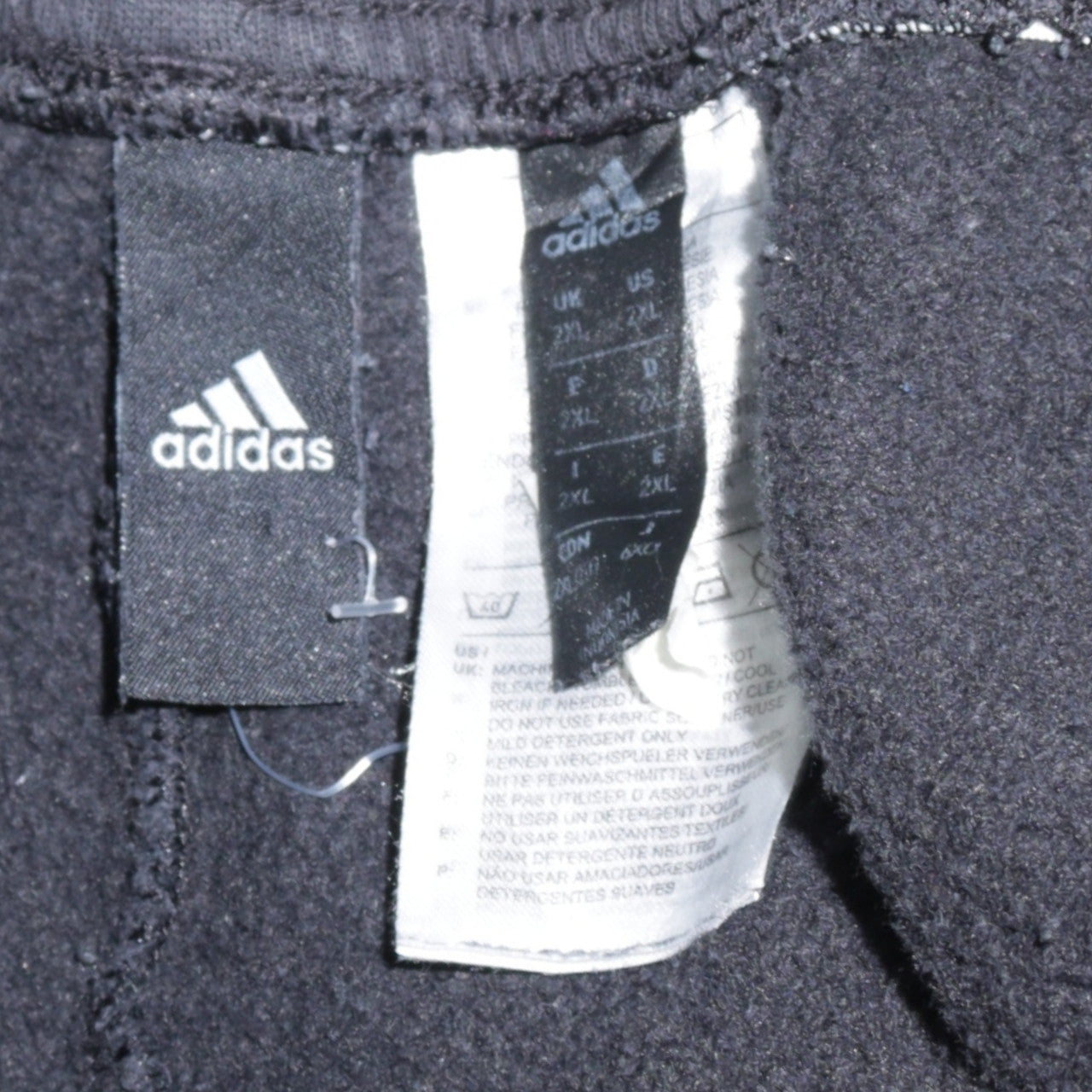 adidas Men's Black 2XL Joggers Tapered Fleece Sweatpants