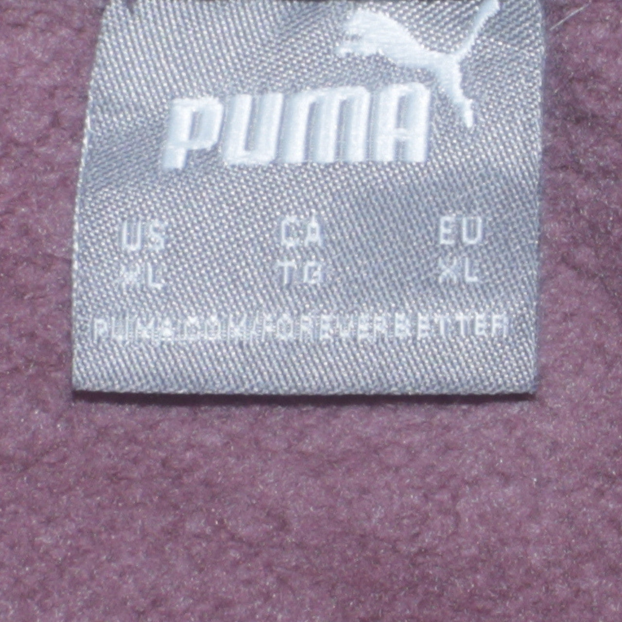 Puma Womens Brown Pullover Hoodie XL Logo Print Casual Sweatshirt