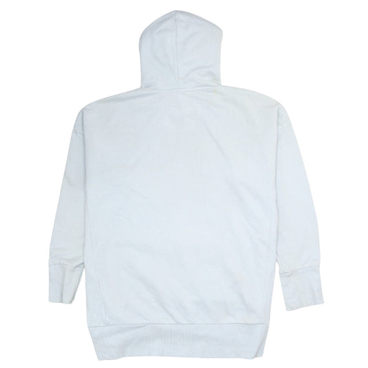 Adidas Womens Light Blue Pullover Hoodie Size L Logo Sportswear