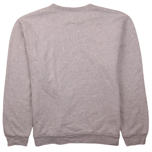 GAP Womens Grey Logo Crew Neck Pullover Sweatshirt Size L