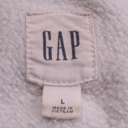 GAP Womens Grey Logo Crew Neck Pullover Sweatshirt Size L