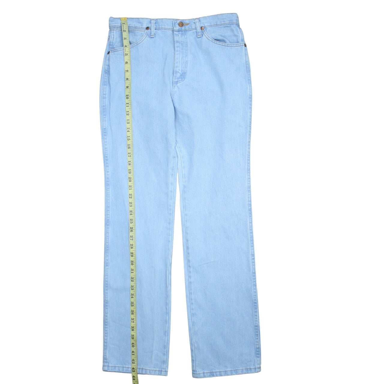 Wrangler Men Blue 30x32 Straight Leg Denim Jeans