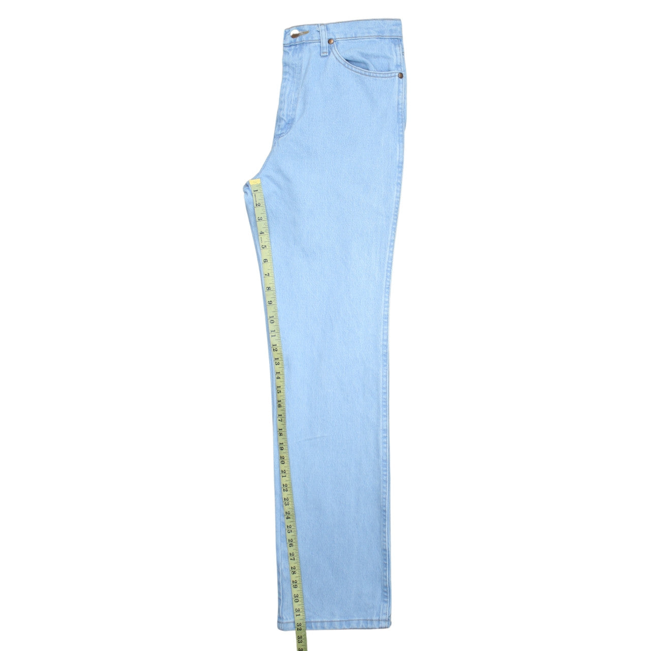 Wrangler Men Blue 30x32 Straight Leg Denim Jeans