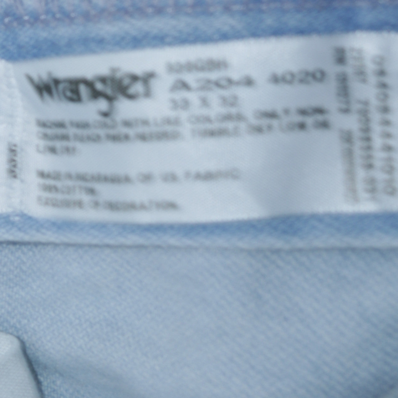 Wrangler Men Blue 30x32 Straight Leg Denim Jeans