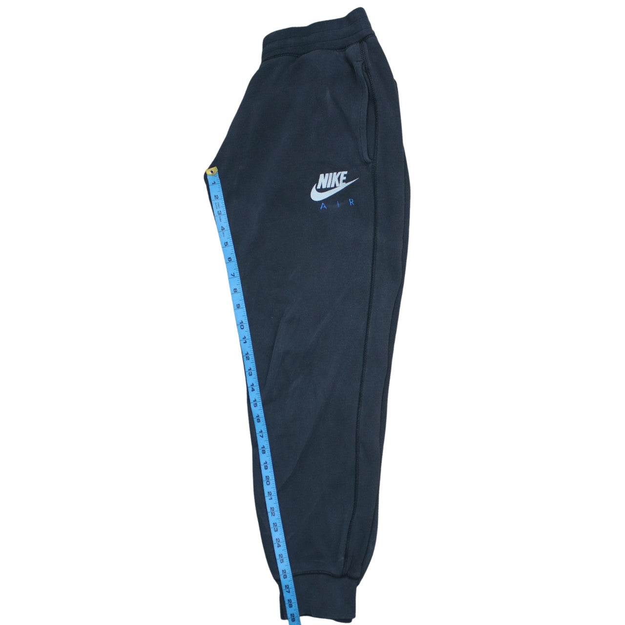 Nike Men's Black Air Fleece Sweatpants M Regular Tapered Fit