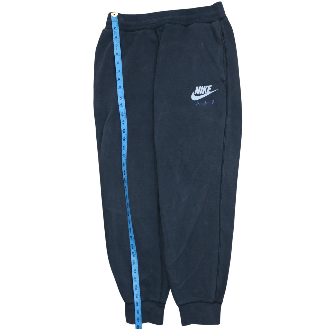 Nike Men's Black Air Fleece Sweatpants M Regular Tapered Fit
