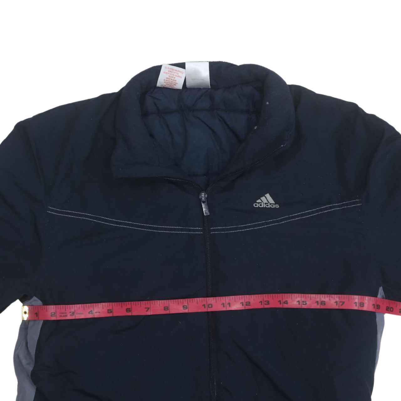 Adidas Men's Blue XL Puffer Jacket Full Zip Winter Sports Coat