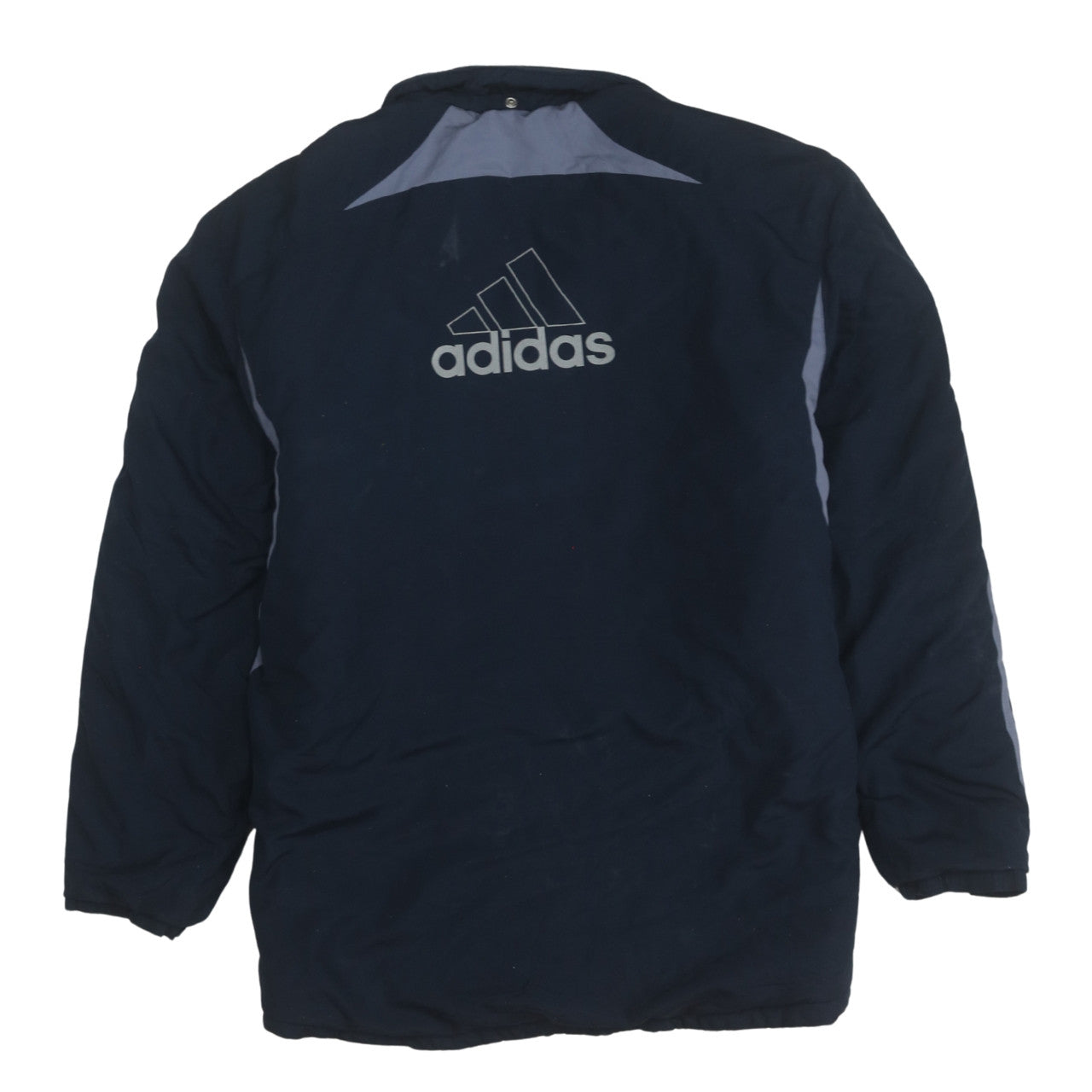 Adidas Men's Blue XL Puffer Jacket Full Zip Winter Sports Coat