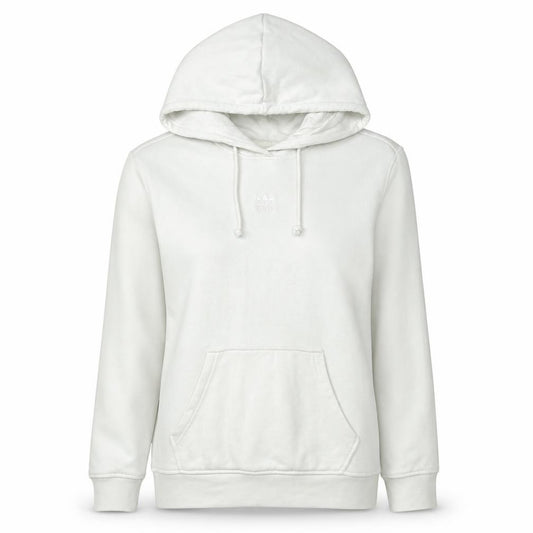 Adidas Women's Ivory Hoodie Size 10 Pullover Cotton Blend