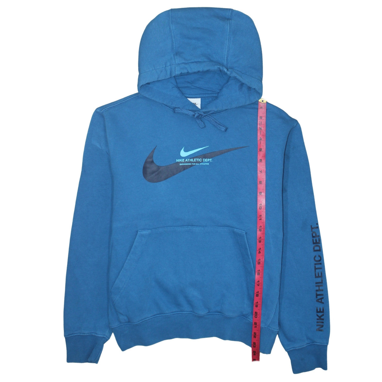 Nike Men's Blue Pullover Hoodie Small Athletic Dept Graphic