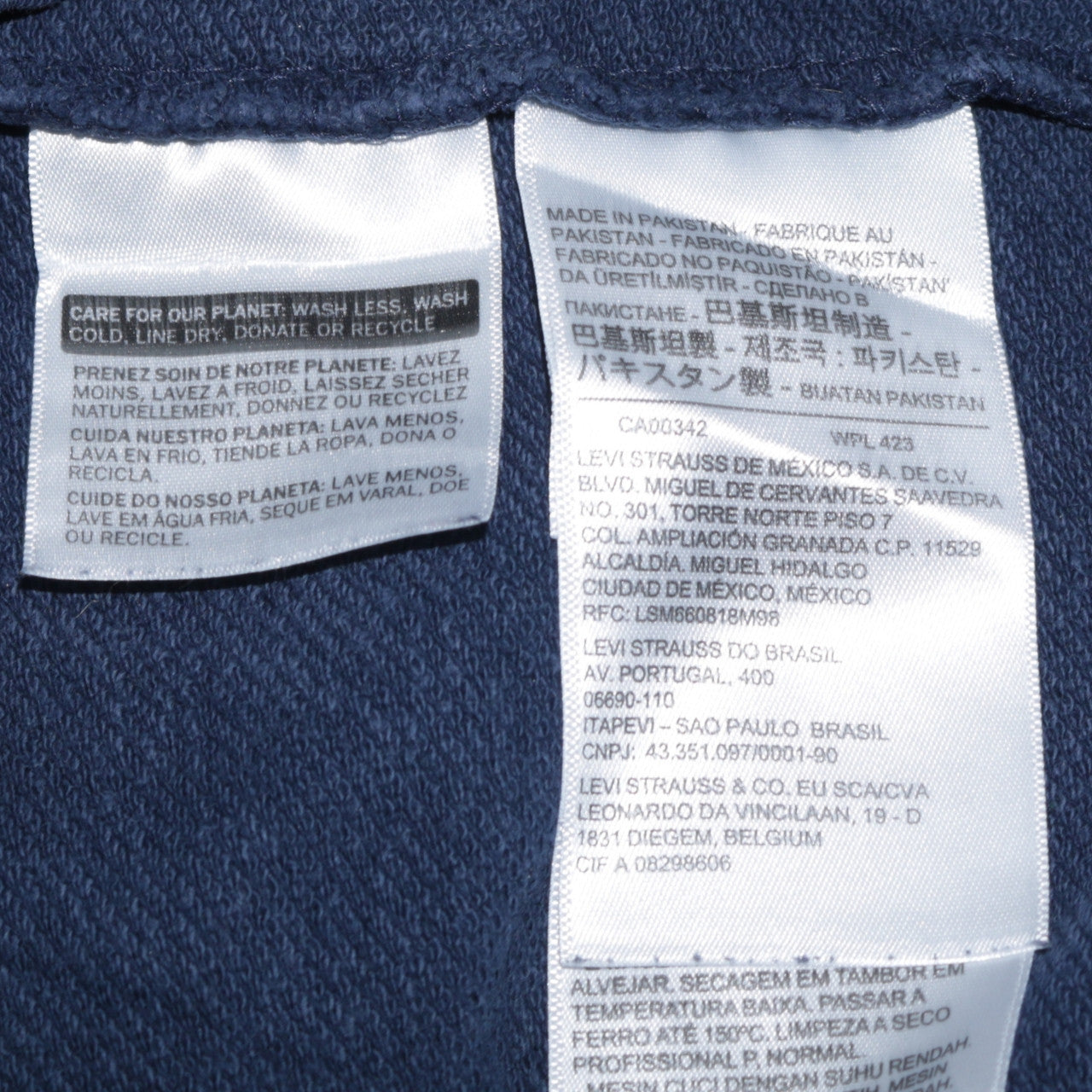 Levi's Men's Blue Pullover Hoodie Size S Graphic Logo Sweatshirt