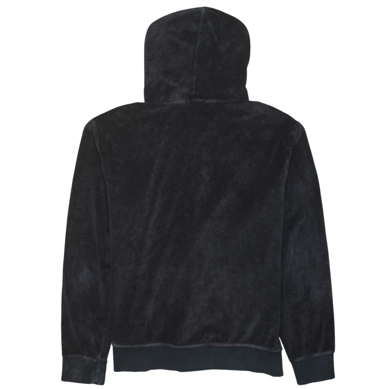 Ralph Lauren Men's Black Full Zip Velour Hoodie Medium
