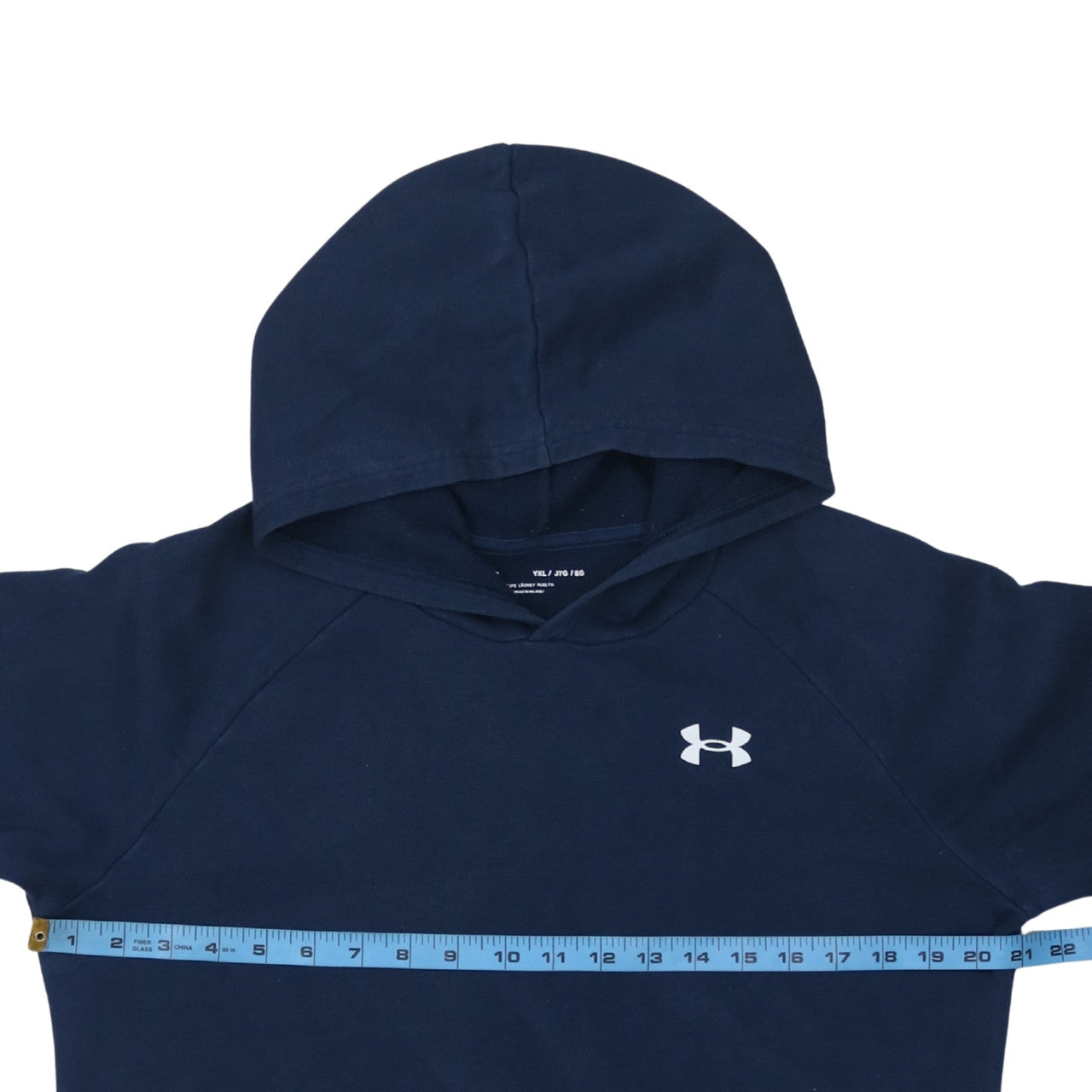 Under Armour Boys Navy Blue Pullover Hoodie Size 158 Cotton Blend