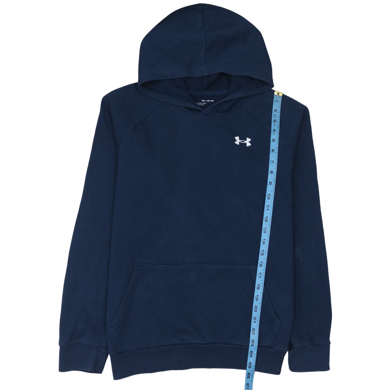 Under Armour Boys Navy Blue Pullover Hoodie Size 158 Cotton Blend