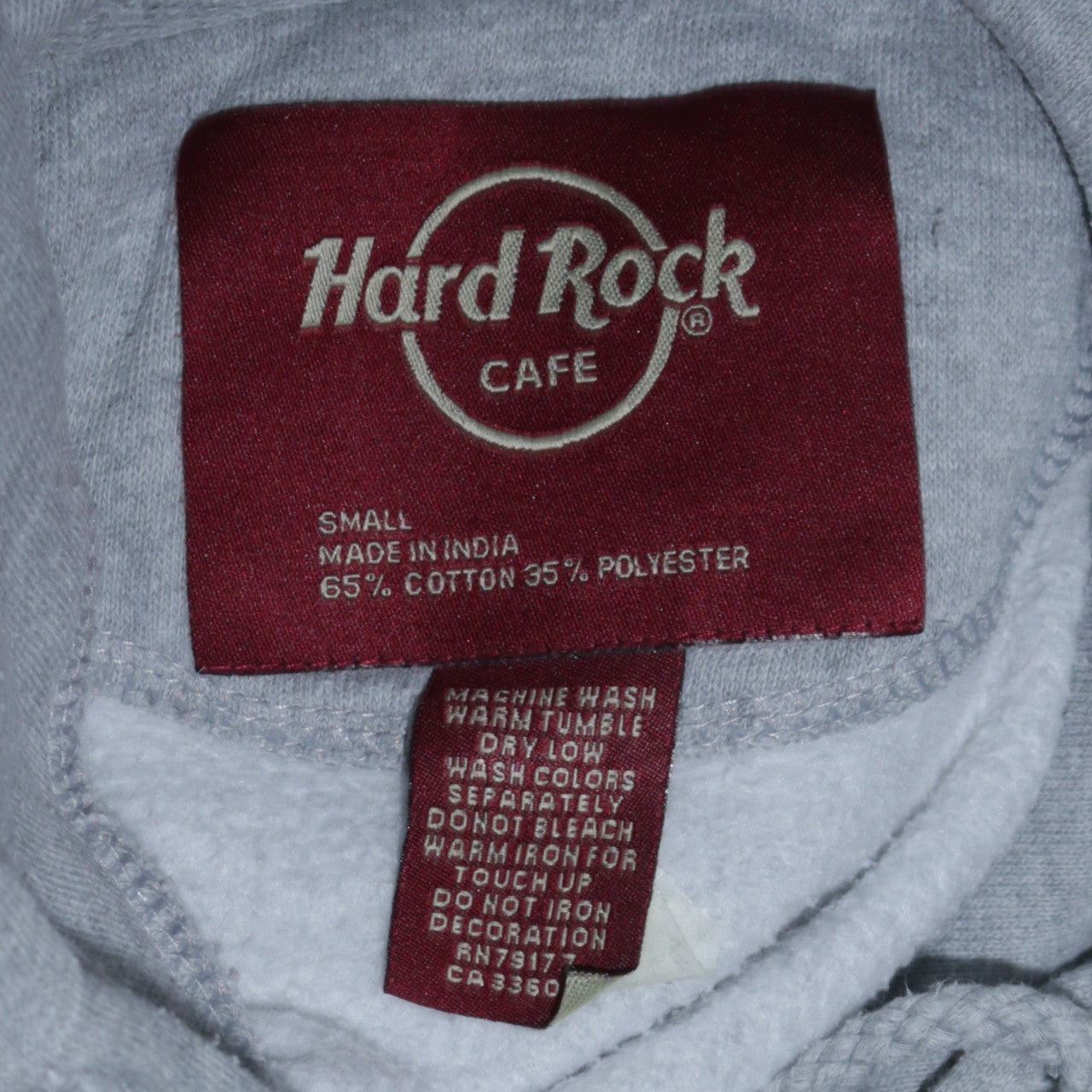Hard Rock Cafe London Grey Hoodie Women Small Pullover Cotton Blend