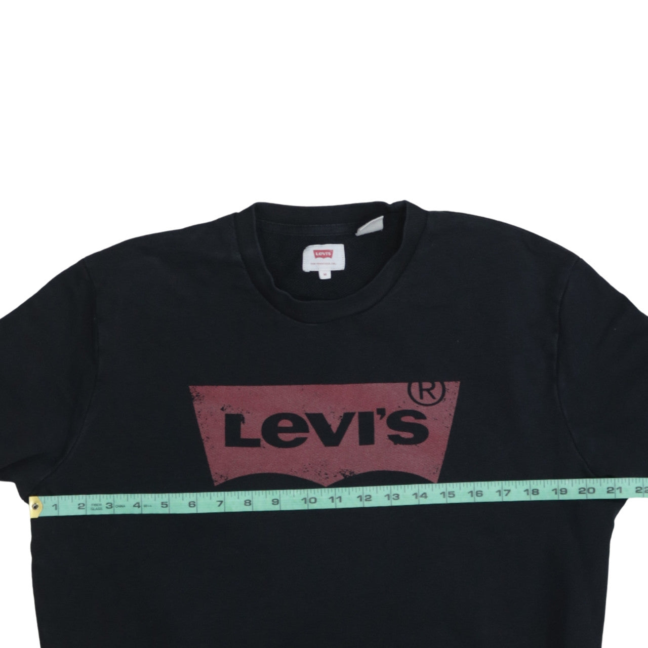 Levi's Men's Black Logo Crew Neck Sweatshirt Size M