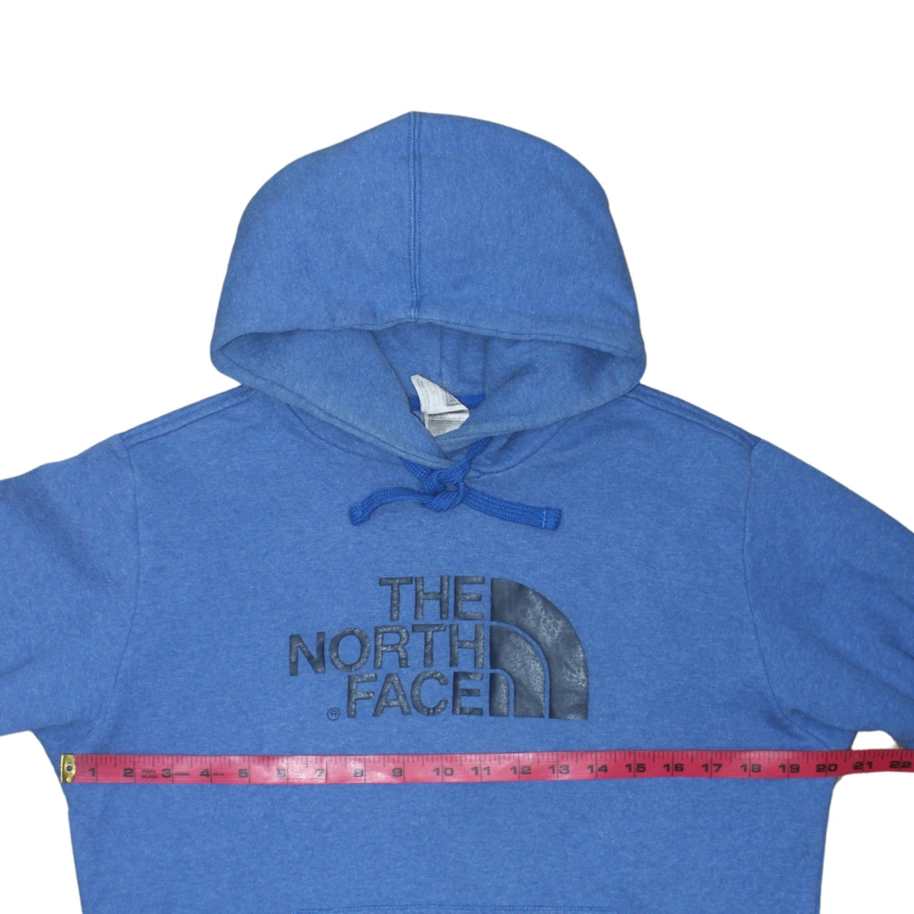 The North Face Men's Blue Pullover Hoodie S Fleece Logo Sweatshirt