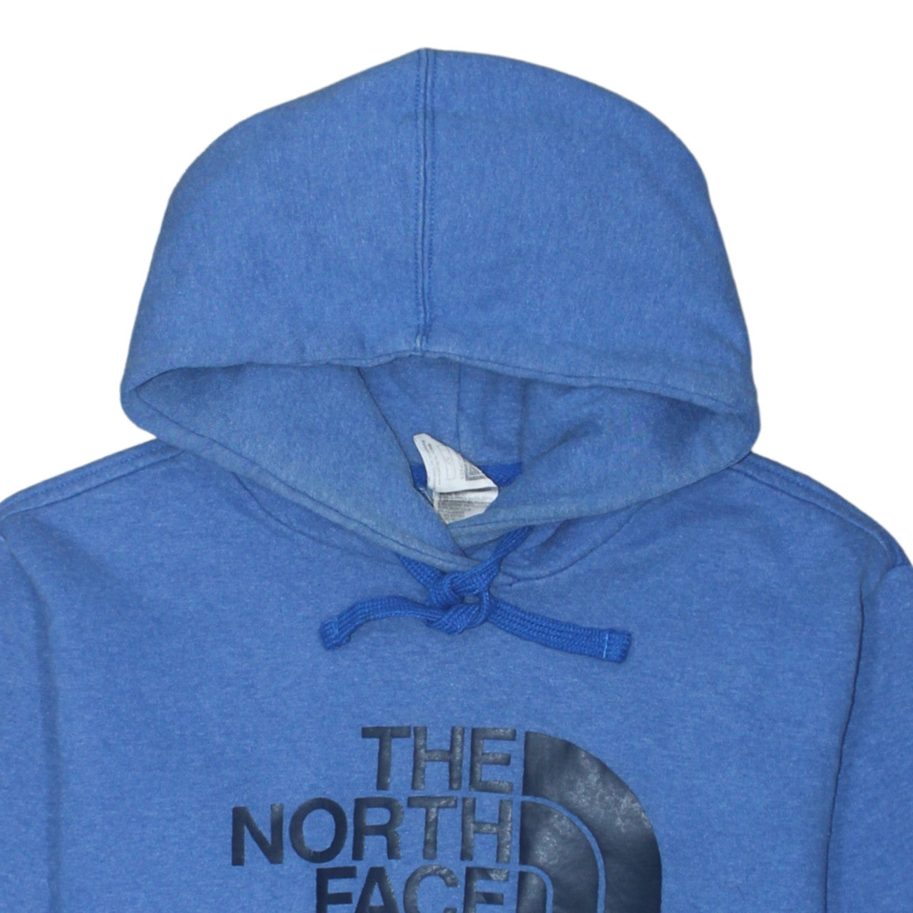The North Face Men's Blue Pullover Hoodie S Fleece Logo Sweatshirt