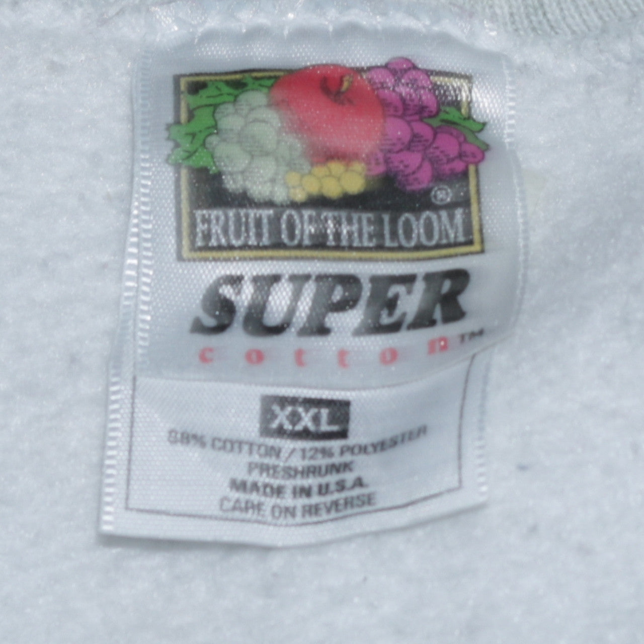 Fruit of the Loom Mens Grey 2XL Pullover Crew Neck Sweatshirt