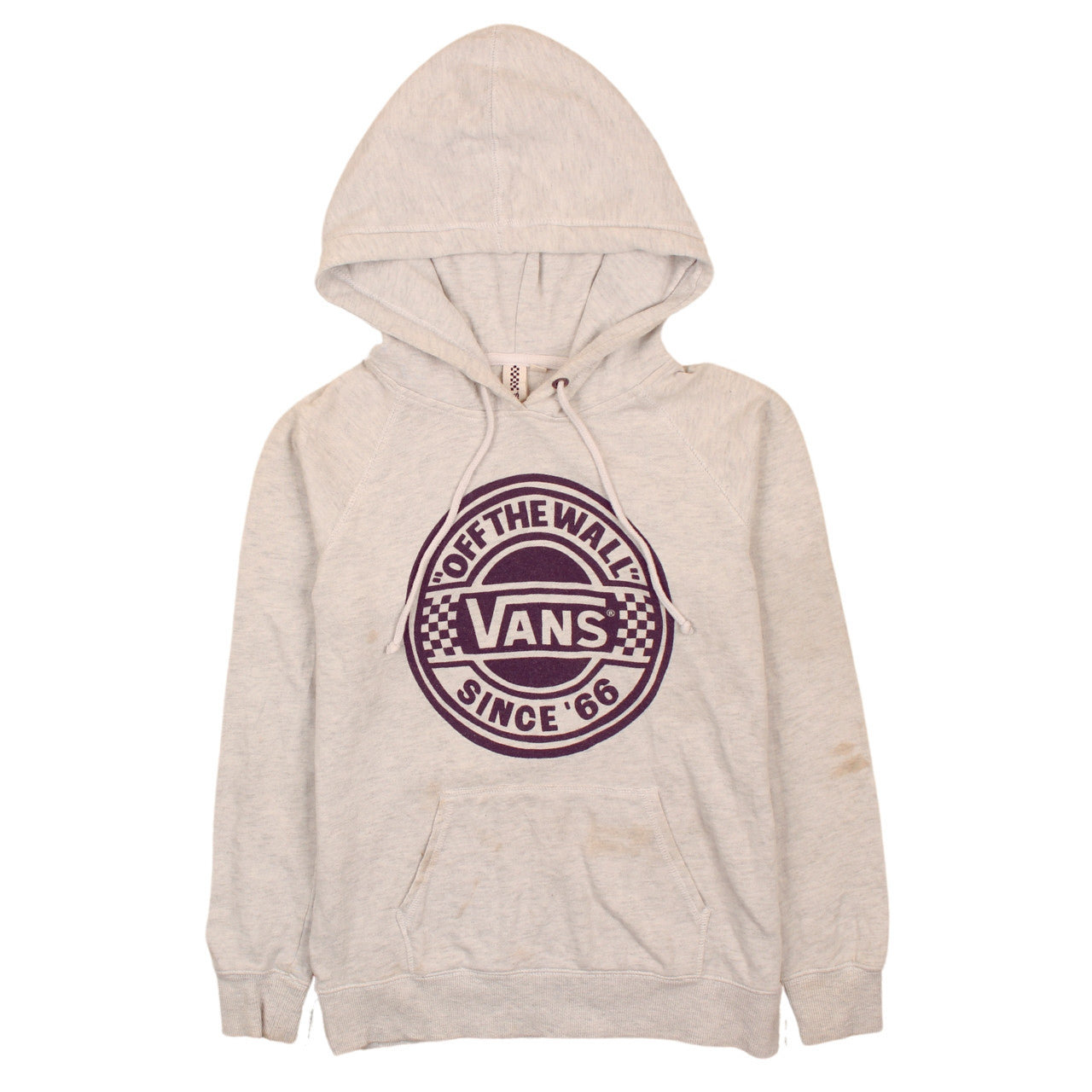 Vans Men's Grey Pullover Hoodie XS Graphic Fleece Skateboarding Style