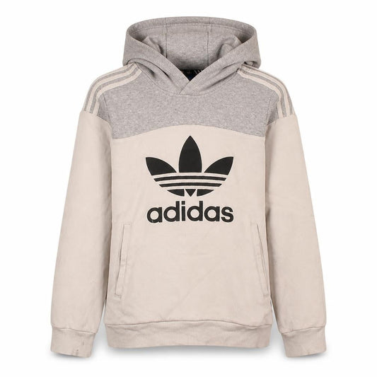 Adidas Boys Grey Hoodie 13-14 Years Pullover Cotton Sweatshirt