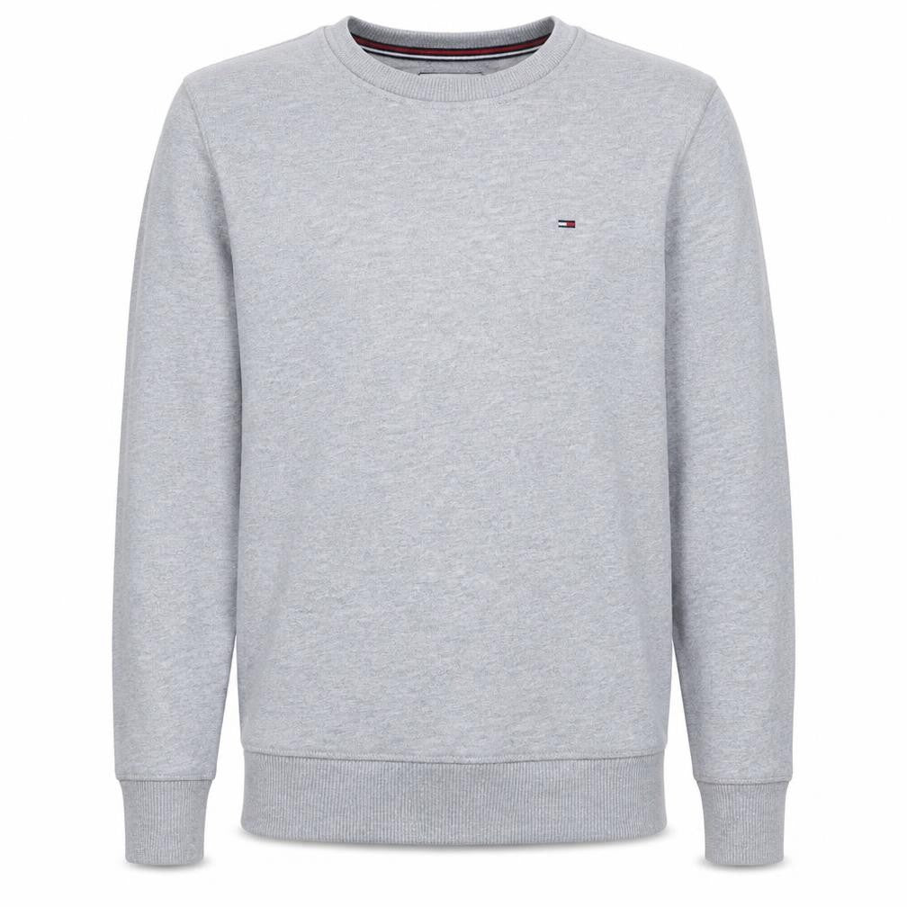 Tommy Jeans Men's Grey Regular Fit Cotton Crew Neck Sweatshirt Size S