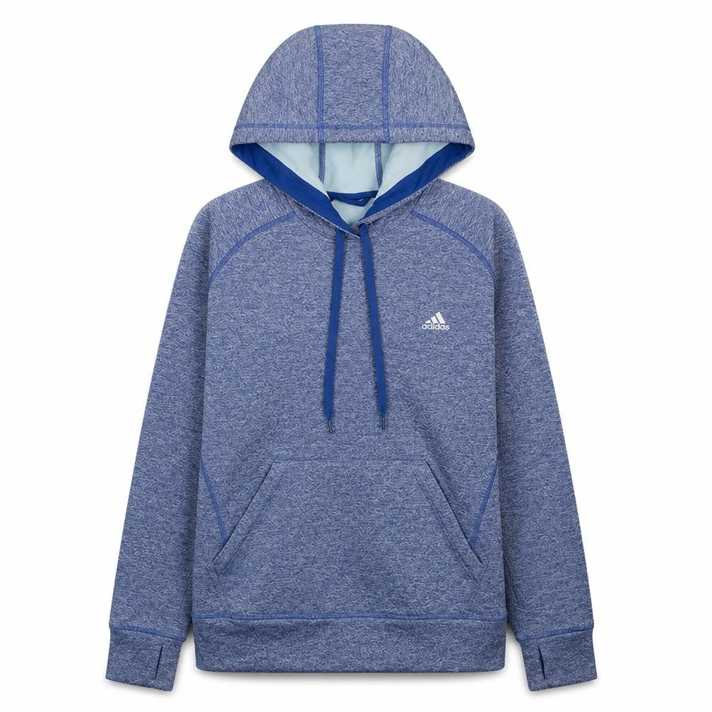 Adidas Womens Blue Climalite Pullover Hoodie Size 16-18