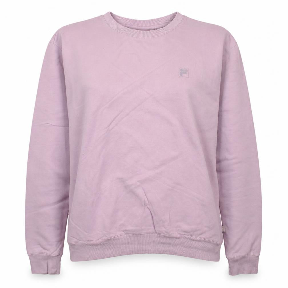 Fila Womens Pink Crew Neck Pullover Sweatshirt Size M