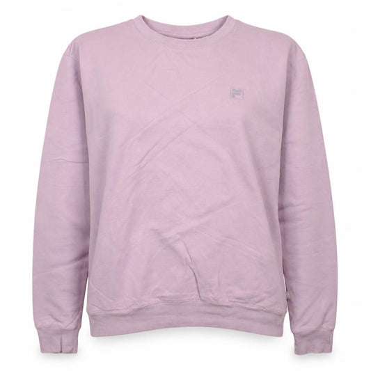 Fila Womens Pink Crew Neck Pullover Sweatshirt Size M