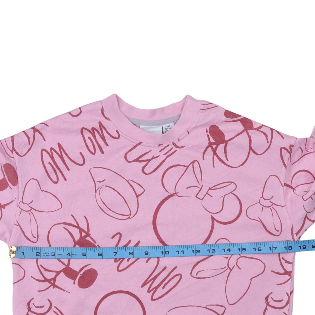 Disney Primark Women Pink Minnie Mouse Pullover Sweatshirt 2XS