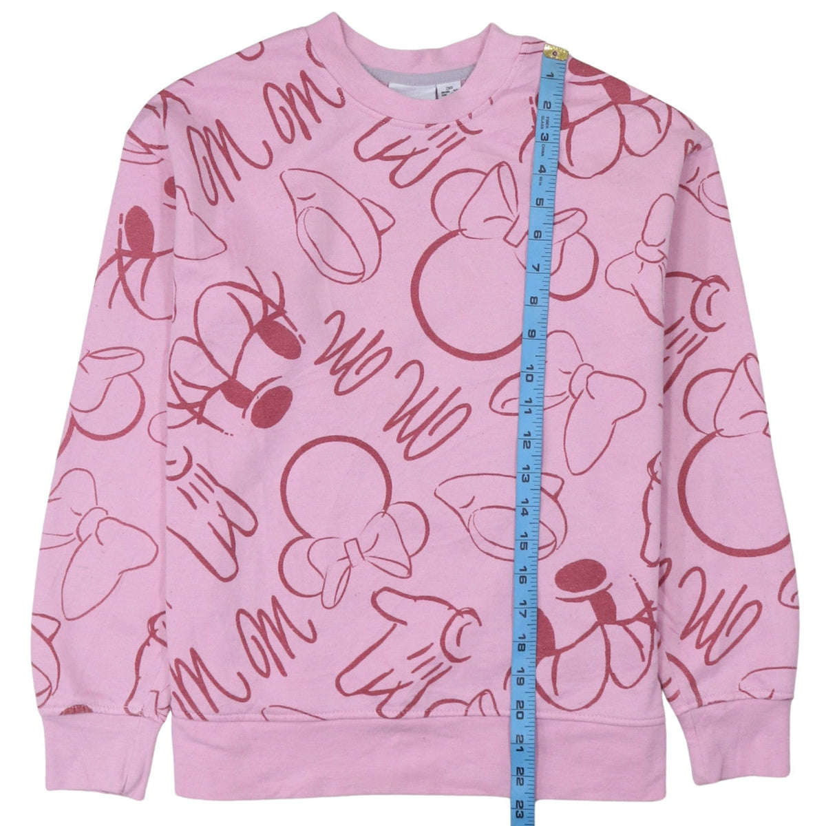 Disney Primark Women Pink Minnie Mouse Pullover Sweatshirt 2XS