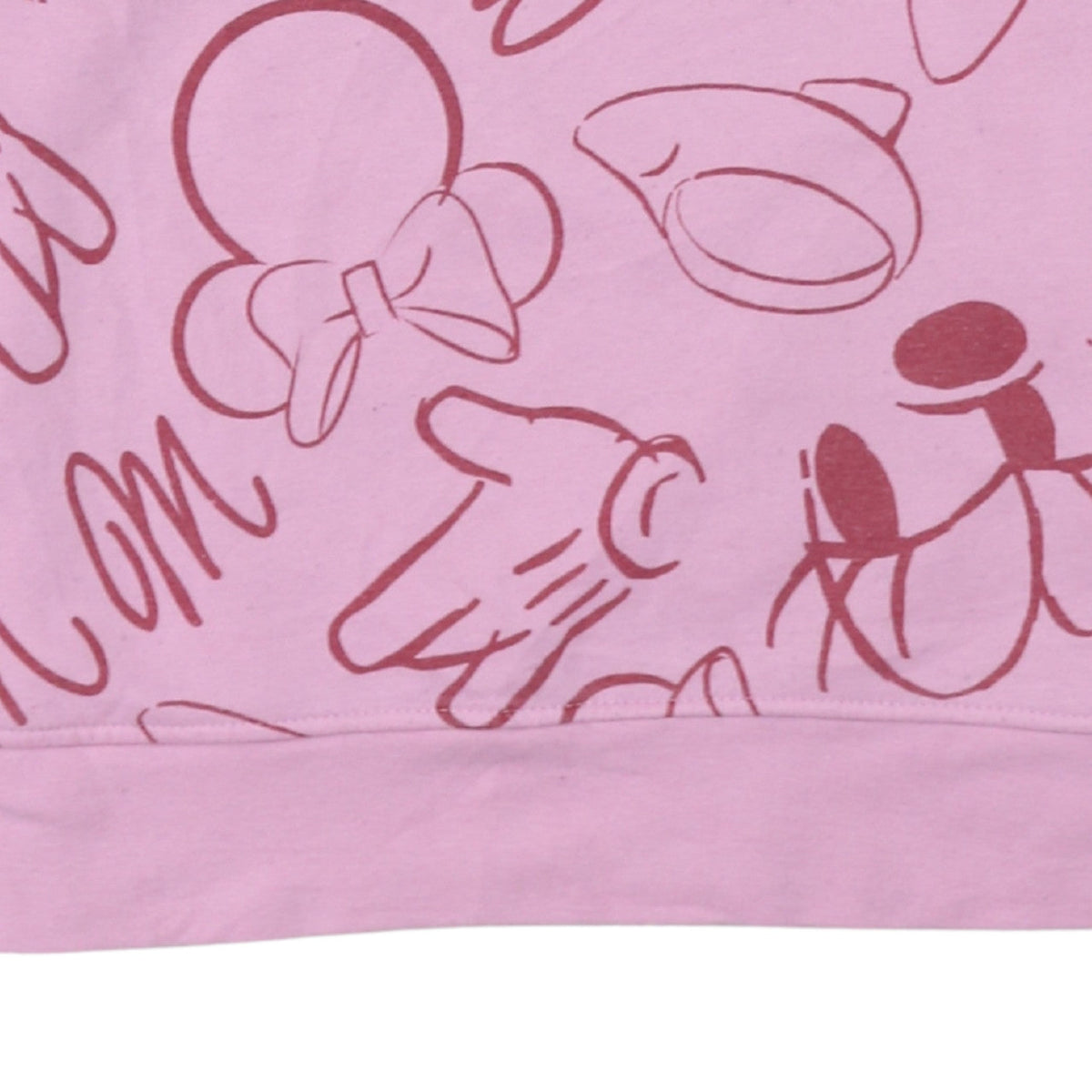 Disney Primark Women Pink Minnie Mouse Pullover Sweatshirt 2XS