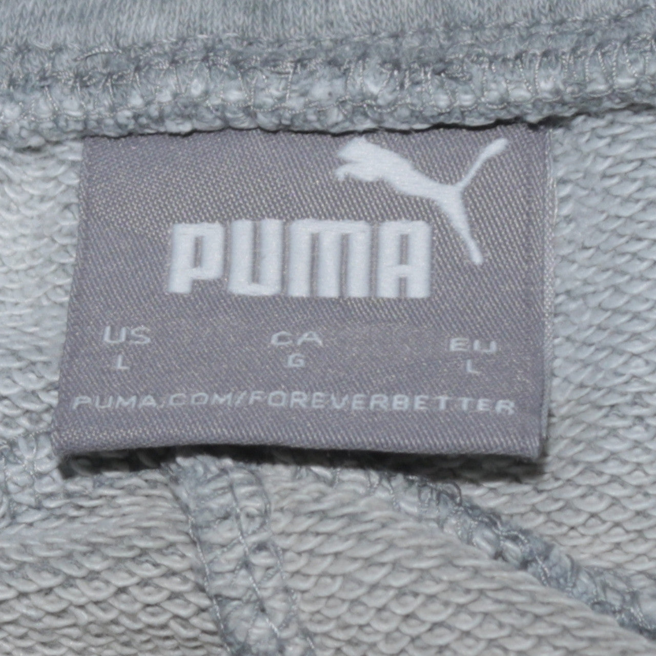 Puma Men's Grey Jogger Sweatpants Size L Regular Fit
