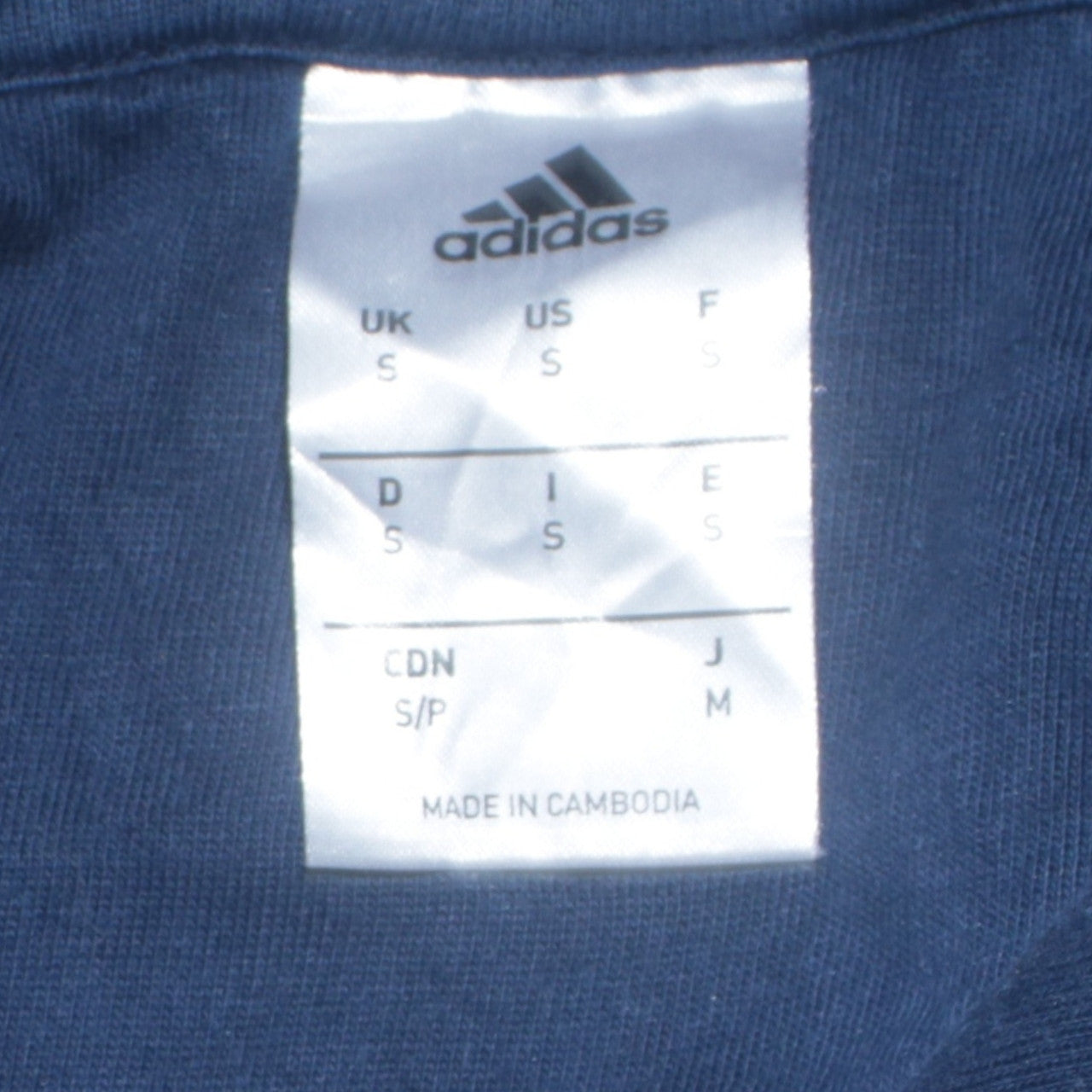 adidas Men Blue Pullover Hoodie S Regular Fit Sports Style