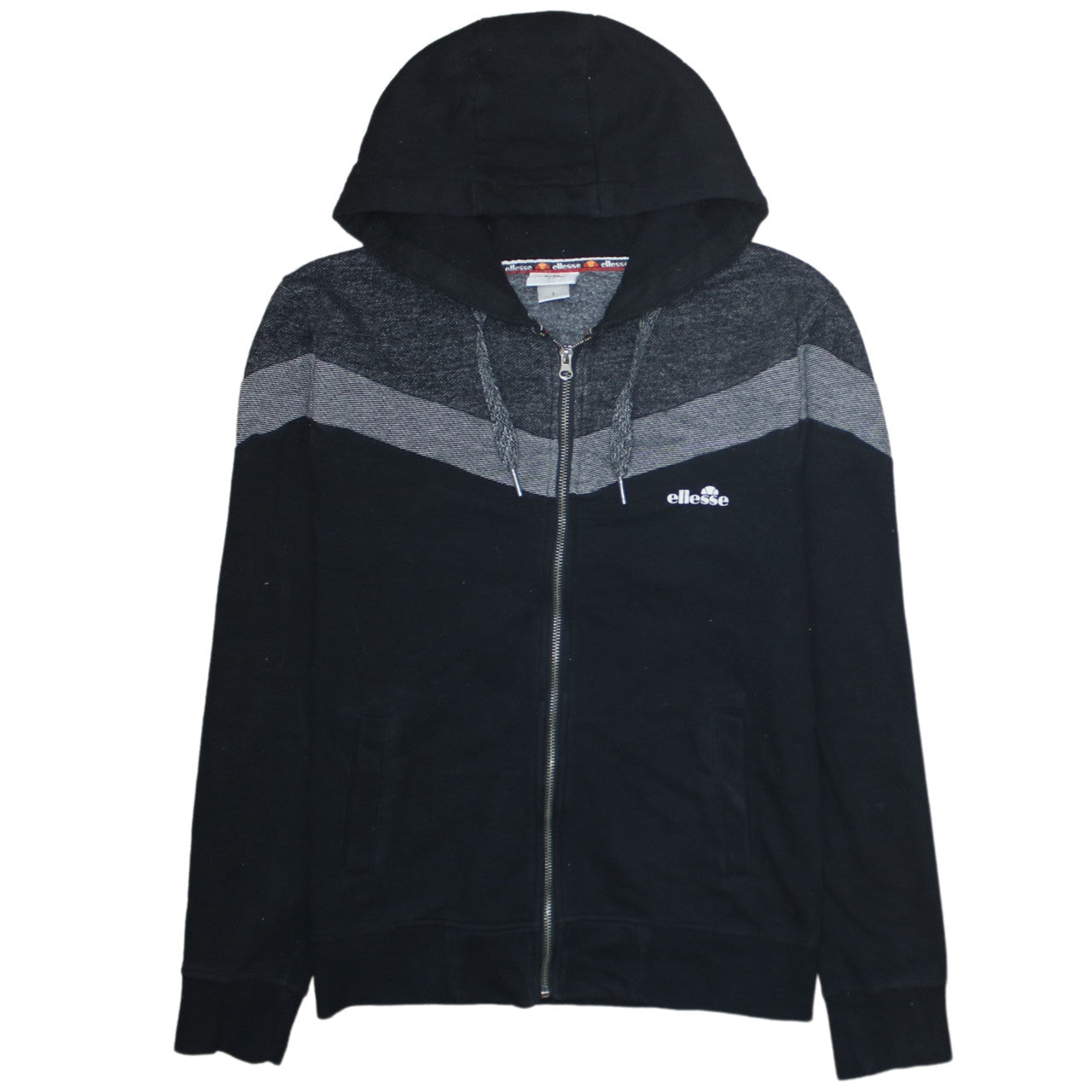 Ellesse Men's Black Full Zip Hoodie M Regular Fit Sports Style